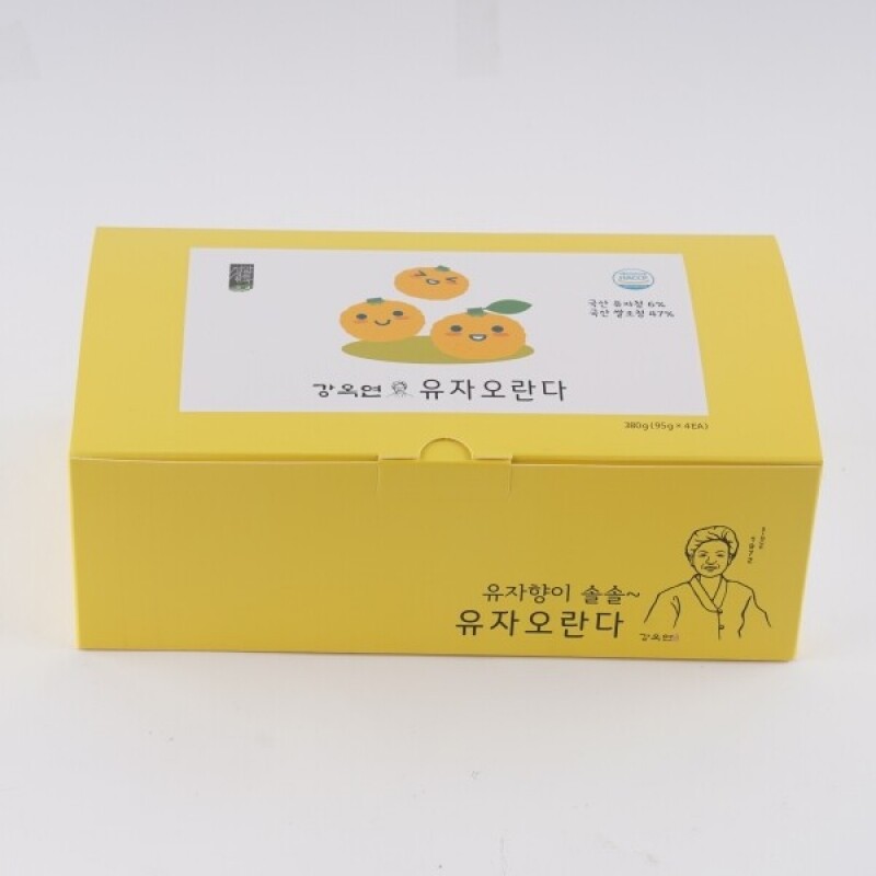 정선아라리한과농원,정선사위 백년가게 강옥연 수제 유자오란다380g 부드럽고 촉촉한과자